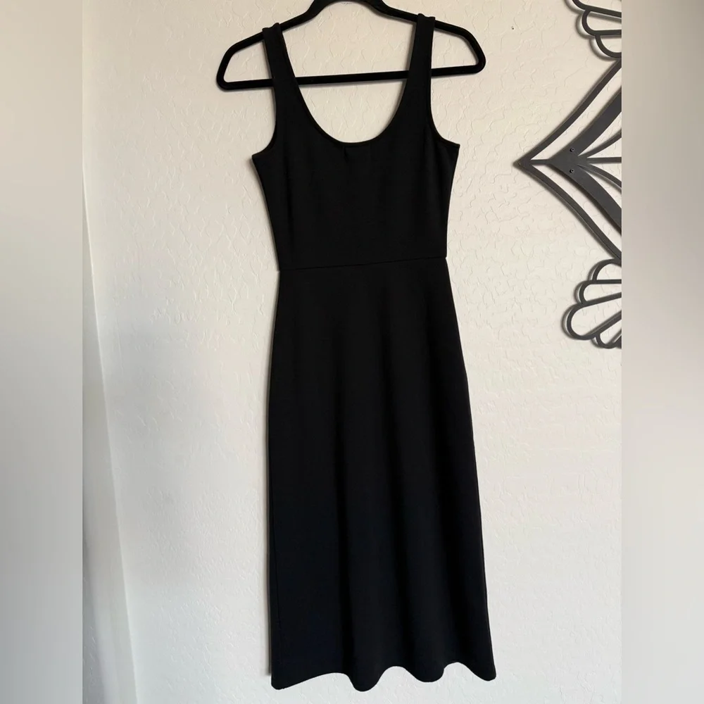 OPEN EDIT Black Scoopneck Sleeveless Midi Dress - XS - Picture 4 of 5